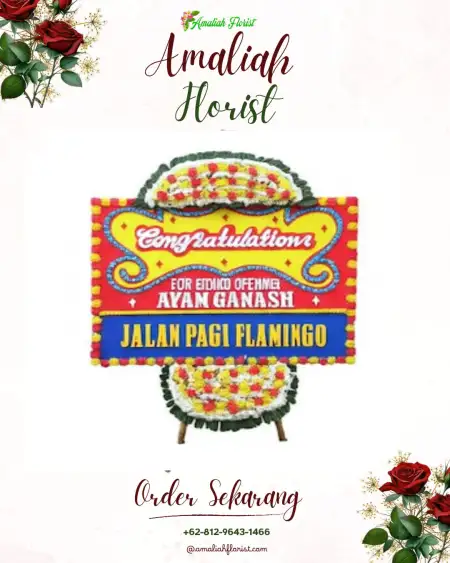 Sewa Papan Bunga Kajar